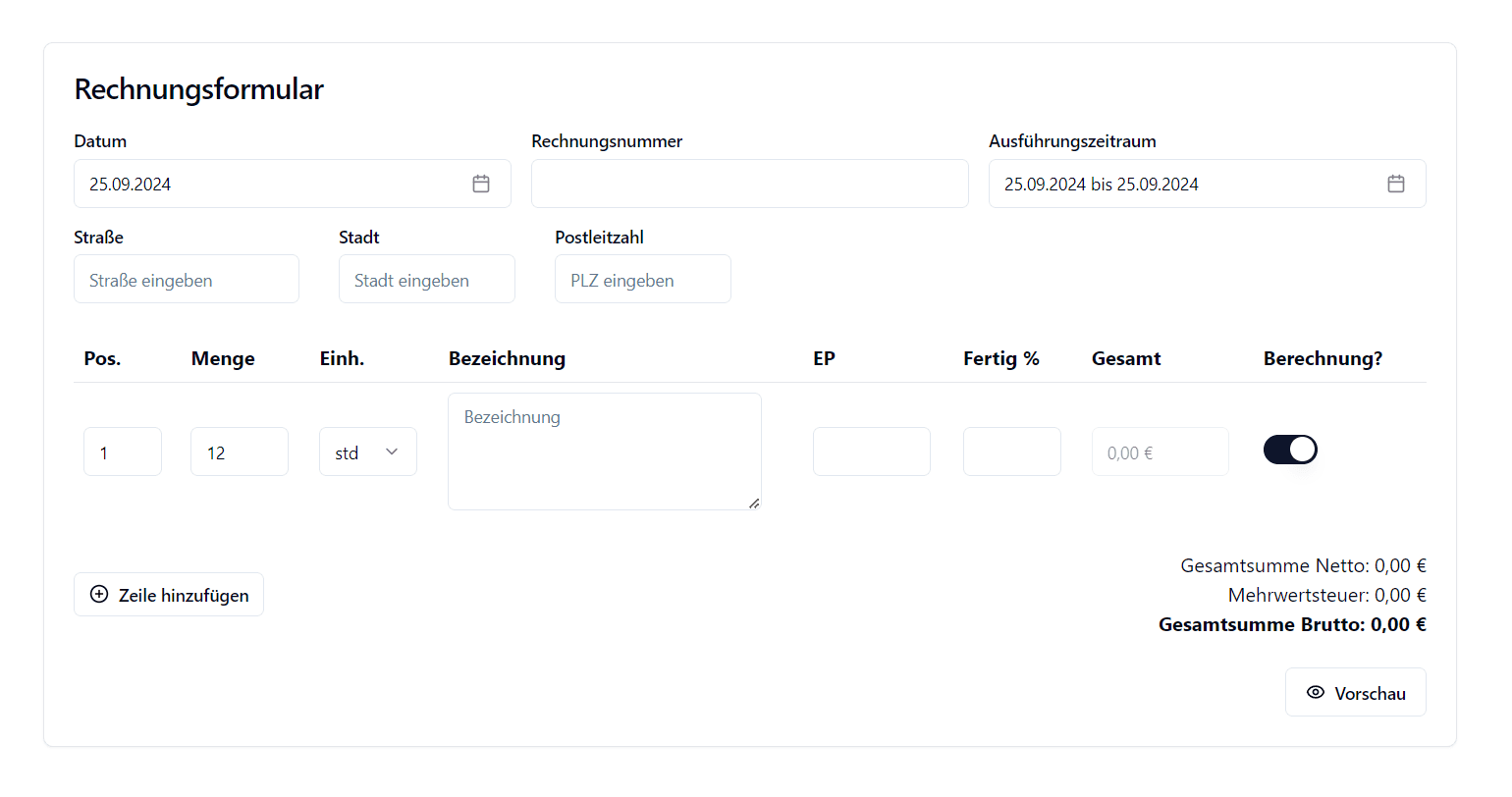 Dynamic Invoice Generator
